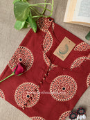 "Bhairvi" Buttoned Cotton kurta - Big Size