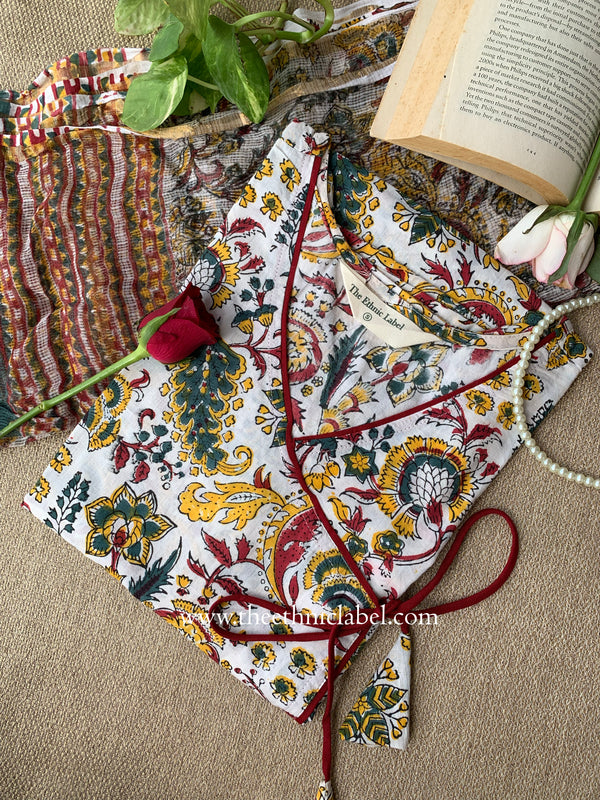 "Anayra" Cotton Kurta with Kota Doria Dupatta(2pc)