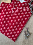 "Maira" Raani Laced Cotton kurta