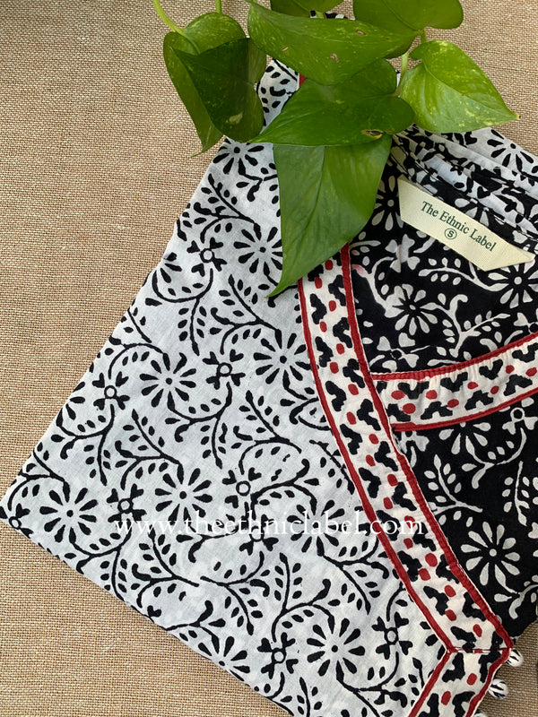 "Jeeya" Hand Block Printed Cotton kurta