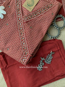 "Piya" Flared Kurta Set with Cotton Dupatta(3pc)