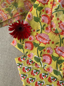 "Sulekha" Cotton Kurta Set with Kota Doria Dupatta(3pc)