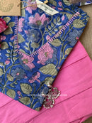 "Saanvi" Handembroidered Cotton Kurta Set - 3pc