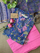 "Saanvi" Handembroidered Cotton Kurta Set - 3pc