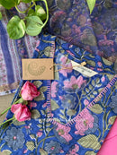 "Saanvi" Handembroidered Cotton Kurta Set - 3pc