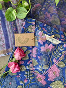 "Saanvi" Handembroidered Cotton Kurta Set - 3pc