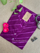 "Jamun" Lehriya Printed Cotton kurta