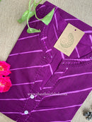 "Jamun" Lehriya Printed Cotton kurta