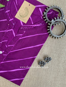 "Jamun" Lehriya Printed Cotton kurta