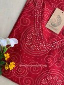 "Mangala" Bandhani Kantha Cotton Kurta