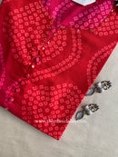 Shobha Bandhani Buttoned Cotton Kurta