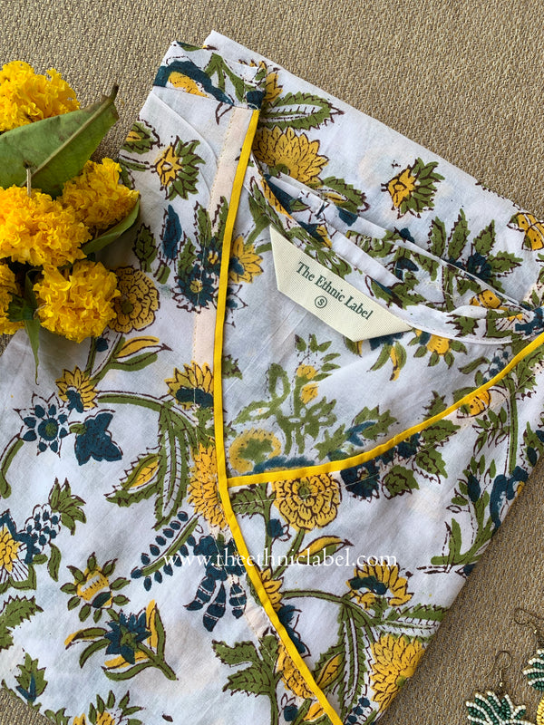 "Anukriti" Hand Block Printed Cotton kurta