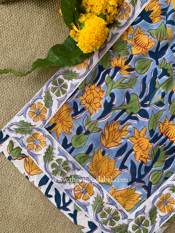 "Navika" Hand Block Printed Cotton kurta