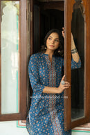 "Gauhar" Hand Block Printed Cotton kurta