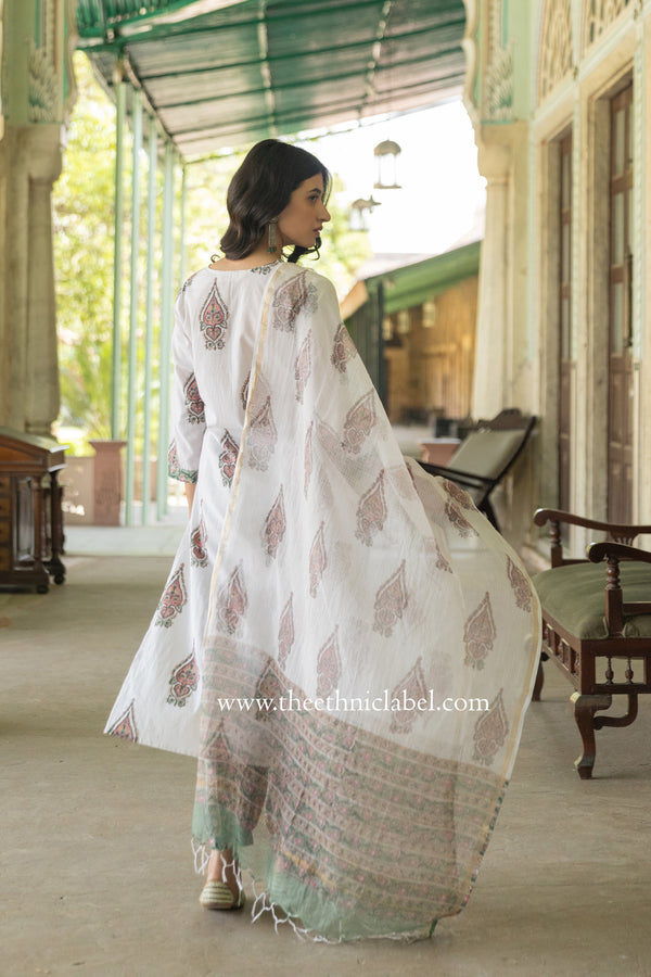 "Zoya" Cotton Kurta with pants(2pc)