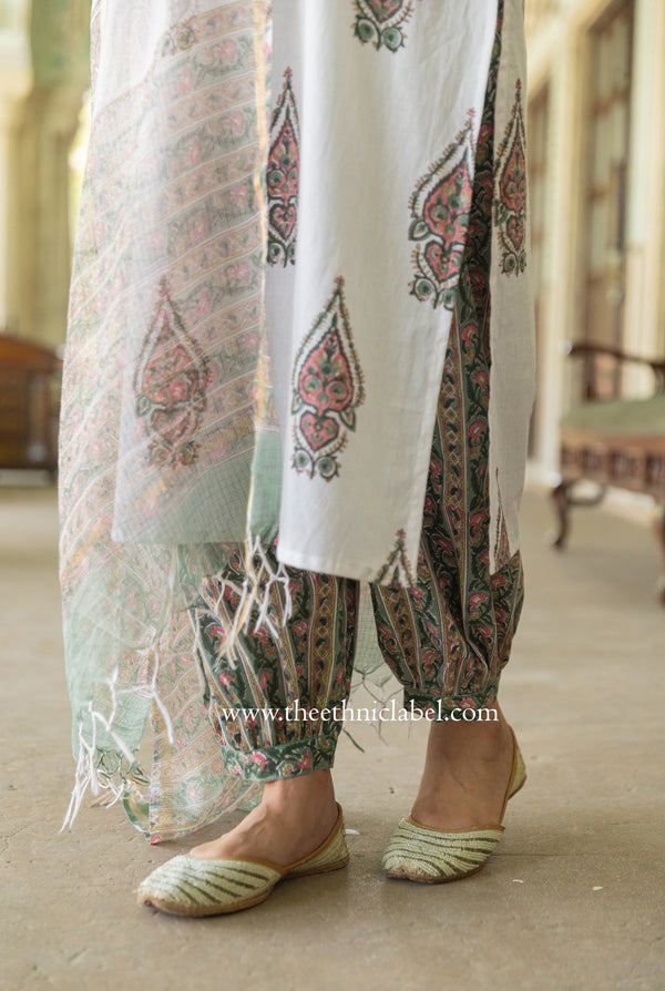 "Zoya" Cotton Kurta with pants(2pc)