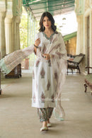 "Zoya" Cotton Kurta with pants(2pc)