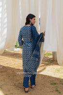 "Khwaab" Cotton Kurta Set with Kota Doria Dupatta (3pc)