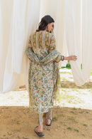 "Sana" Cotton Kurta Set with Kota Doria Dupatta (3pc)