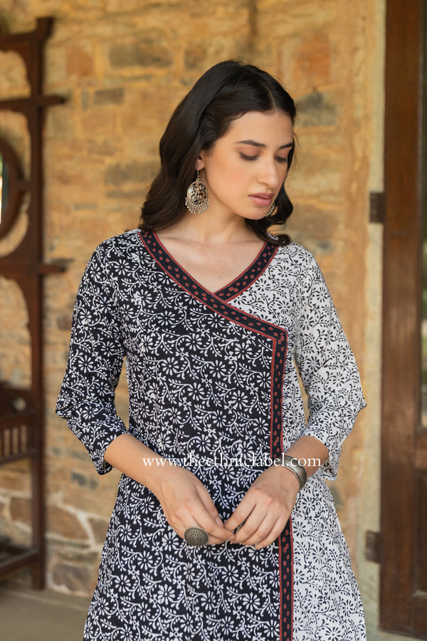 "Aaheli" Hand Block Printed Cotton kurta