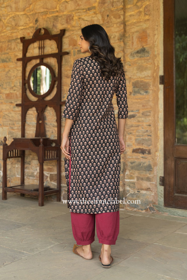 "Siddhi" Collared Cotton kurta