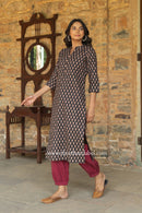 "Siddhi" Collared Cotton kurta