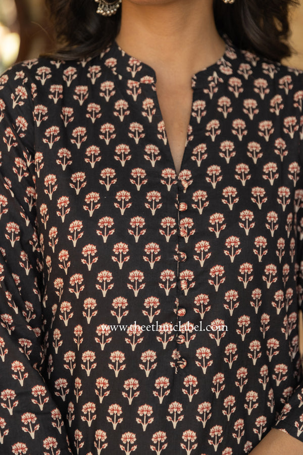 "Siddhi" Collared Cotton kurta