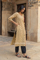 "Chanak" Bagru Hand Block Printed Cotton kurta