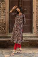 "Raina" Hand Embroidered Cotton kurta
