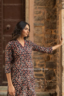 "Raina" Hand Embroidered Cotton kurta