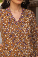 "Nayan" Hand Embroidered Cotton kurta