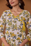 "Arisha" Hand Block Printed Cotton kurta