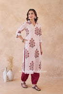 Zimal Hand Block Printed Cotton kurta