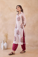 Zimal Hand Block Printed Cotton kurta