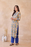 "Rutvi" Hand Block Printed Cotton kurta