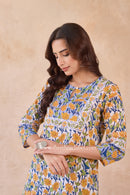 "Rutvi" Hand Block Printed Cotton kurta