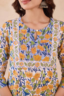 "Rutvi" Hand Block Printed Cotton kurta