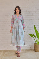"Vyoma" Block Printed Co-ord Set (2pc)
