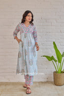 "Vyoma" Block Printed Co-ord Set (2pc)
