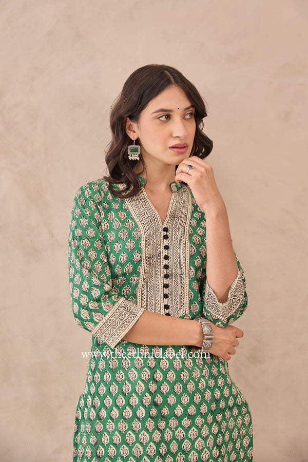 "Sreshtha" Hand Blockprinted Cotton Kurta