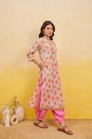 "Yuktii" Hand Block Printed Cotton kurta