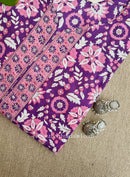 "Noorvy" Jaal Printed Cotton kurta