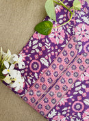 "Noorvy" Jaal Printed Cotton kurta