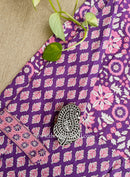 "Noorvy" Jaal Printed Cotton kurta