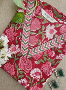 "Vasanti" Hand Block Printed Cotton kurta