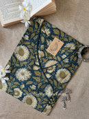 "Raina" Blue Cotton kurta - Big Size