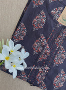 "Nagma" Black Cotton kurta - Big Size