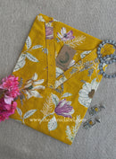 "Kushal" Mustard Cotton kurta - Big Size