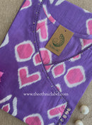 "Mandira" Purple Cotton kurta - Big Size