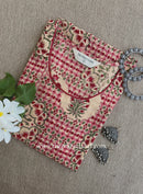 "Muskan" Hand Block Printed Bagru Cotton kurta